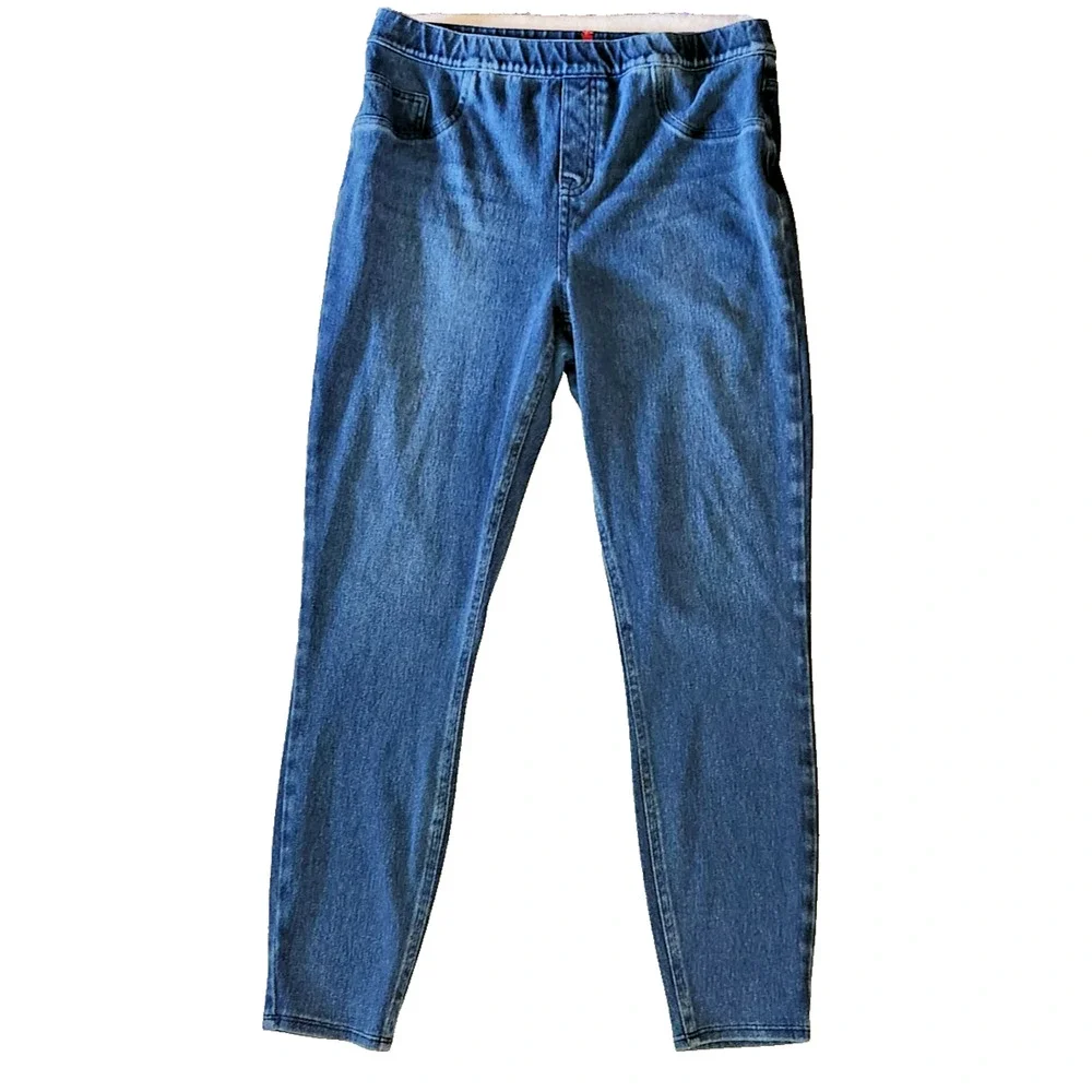 Spanx Stretchy Blue Jean Leggings Jeggings Women's XL - Picture 1 of 5